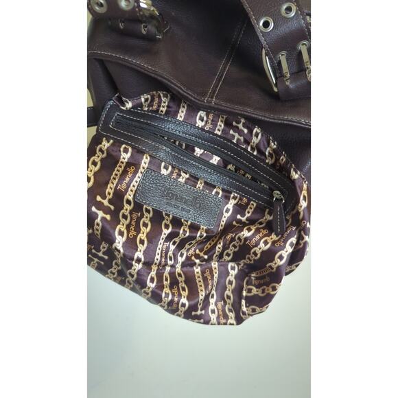 Y2K Leather Shoulder Handbag Chucky Buckles Magnetic Closure - Picture 9 of 9